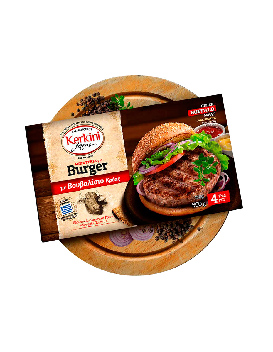 BURGER MIT BÜFFELFLEISCH 500g.