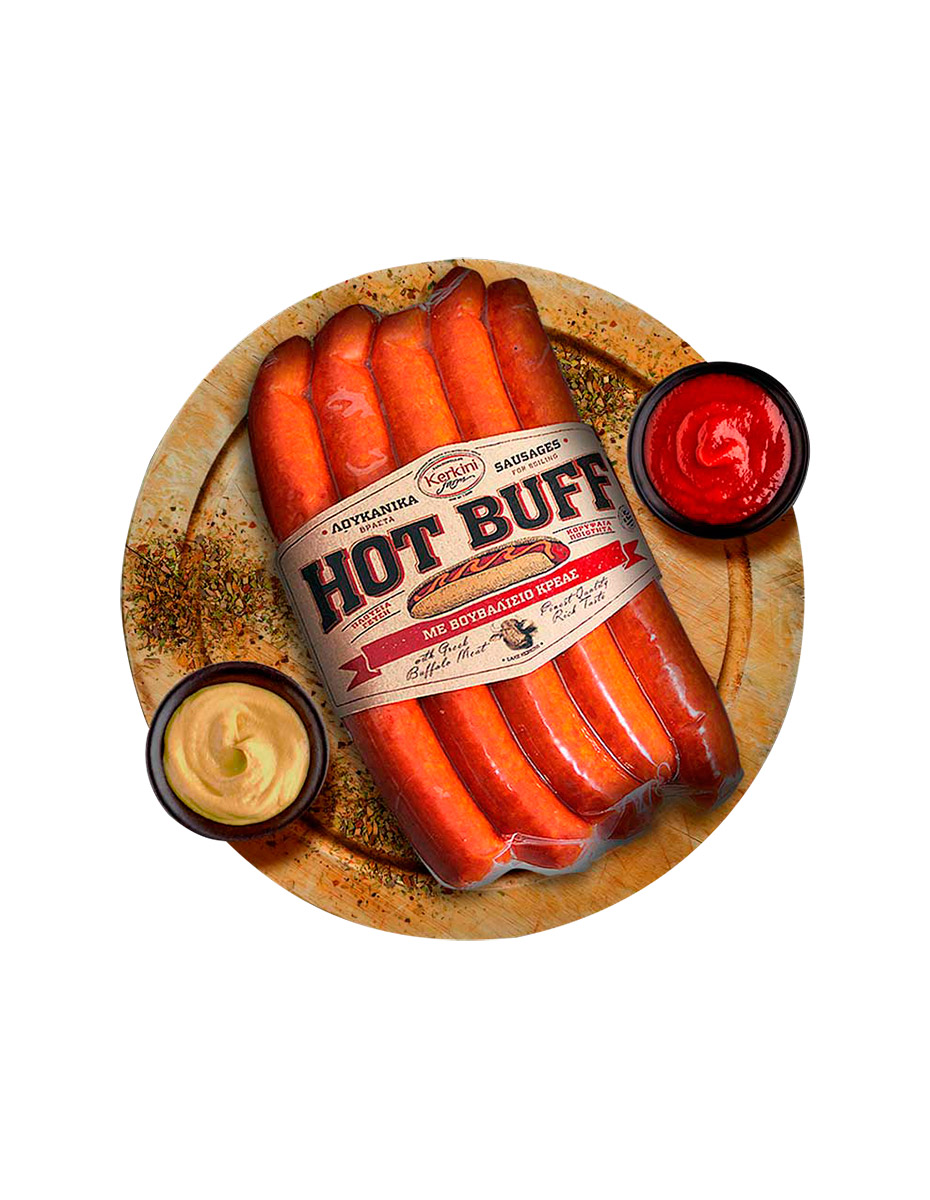 HOT BUFFALO BOILED SAUSAGES 300gr.