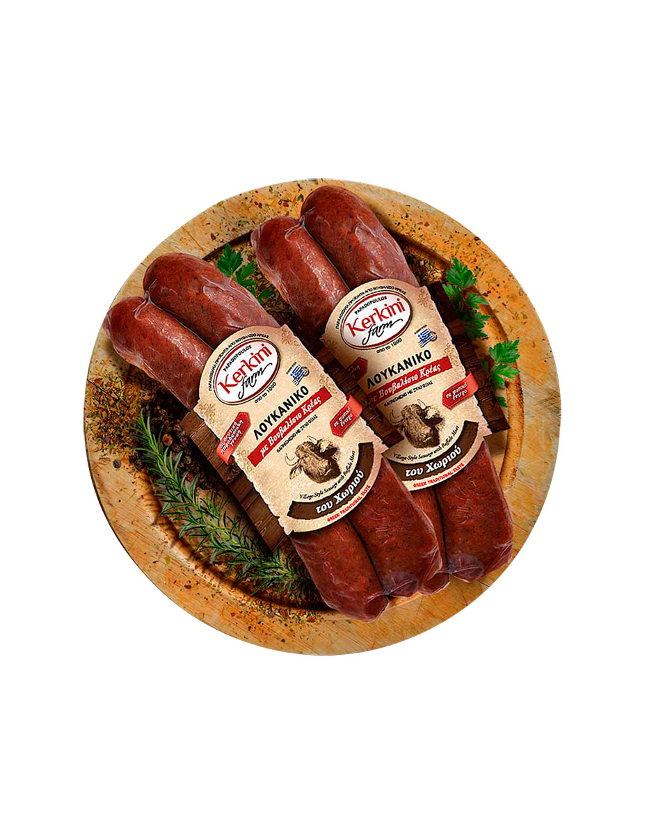 BAUERNWURST AUS BÜFFELFLEISCH MIT 200g.