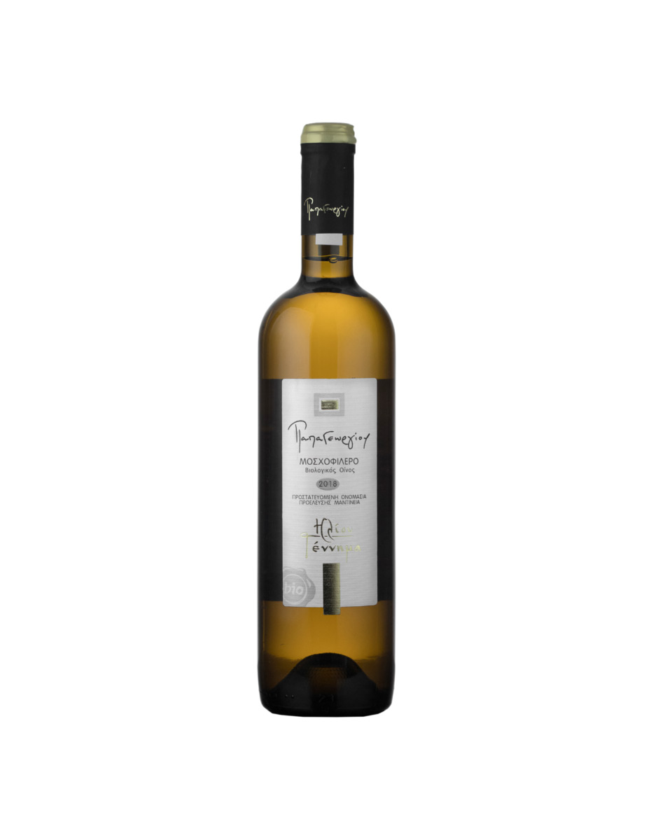 ORGANIC WHITE WINE MOSCHOFILERO ILIOU GENNIMA BOTTLED